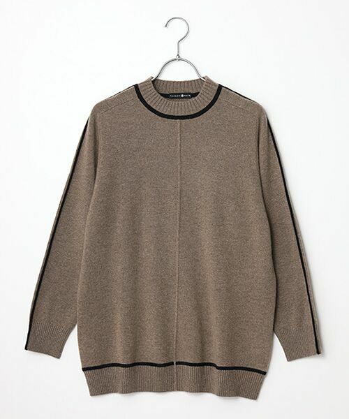 TAKASHIMAYA CASHMERE(レディース、メンズ) / タカシマヤカシミヤ(レディース、メンズ) ニット・セーター | カシミヤ ラインデザインチュニック【LL】 | 詳細4