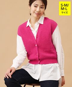 TAKASHIMAYA CASHMERE(レディース、メンズ) / タカシマヤカシミヤ(レディース、メンズ) ベスト | カシミヤ ミラノリブジレ【S-M/M-L】