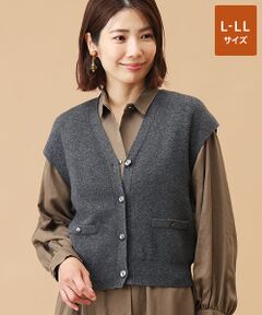 TAKASHIMAYA CASHMERE(レディース、メンズ) / タカシマヤカシミヤ(レディース、メンズ) ベスト | カシミヤ ミラノリブジレ【L-LL】