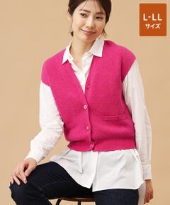 TAKASHIMAYA CASHMERE(レディース、メンズ) / タカシマヤカシミヤ(レディース、メンズ) ベスト | カシミヤ ミラノリブジレ【L-LL】