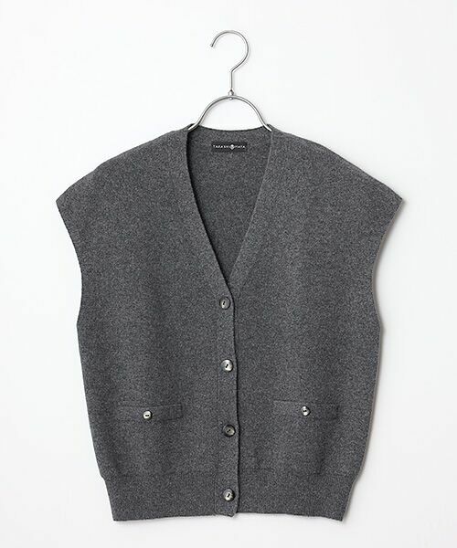 TAKASHIMAYA CASHMERE(レディース、メンズ) / タカシマヤカシミヤ(レディース、メンズ) ベスト | カシミヤ ミラノリブジレ【L-LL】 | 詳細2