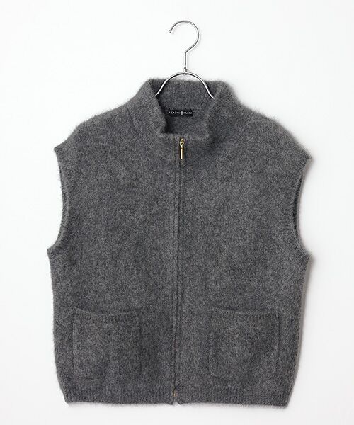 TAKASHIMAYA CASHMERE(レディース、メンズ) / タカシマヤカシミヤ(レディース、メンズ) ベスト | カシミヤシルク ジップジレ【S-M/M-L】 | 詳細2