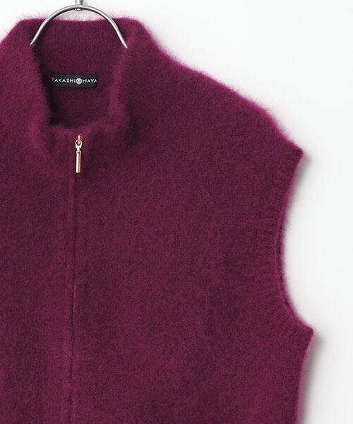 TAKASHIMAYA CASHMERE(レディース、メンズ) / タカシマヤカシミヤ(レディース、メンズ) ベスト | カシミヤシルク ジップジレ【S-M/M-L】 | 詳細6