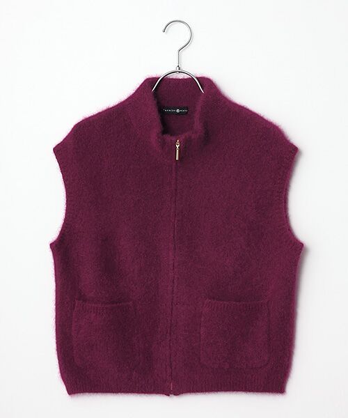 TAKASHIMAYA CASHMERE(レディース、メンズ) / タカシマヤカシミヤ(レディース、メンズ) ベスト | カシミヤシルク ジップジレ【S-M/M-L】 | 詳細9