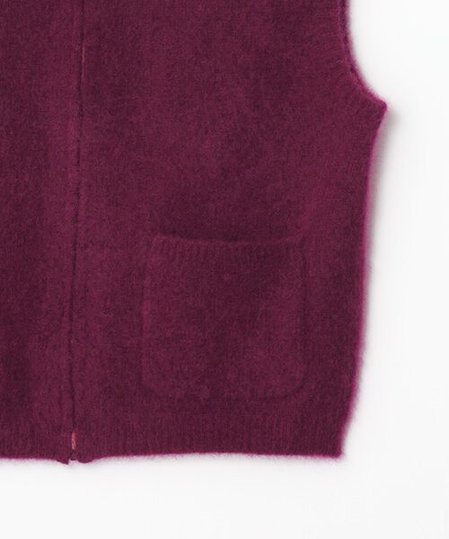 TAKASHIMAYA CASHMERE(レディース、メンズ) / タカシマヤカシミヤ(レディース、メンズ) ベスト | カシミヤシルク ジップジレ【S-M/M-L】 | 詳細7