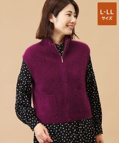 TAKASHIMAYA CASHMERE(レディース、メンズ) / タカシマヤカシミヤ(レディース、メンズ) ベスト | カシミヤシルク ジップジレ【L-LL】
