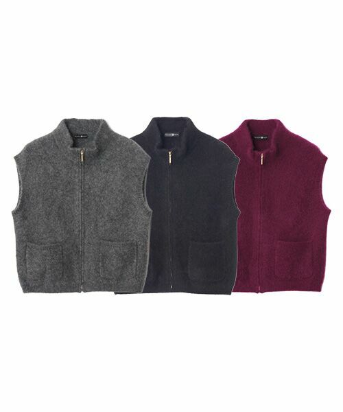 TAKASHIMAYA CASHMERE(レディース、メンズ) / タカシマヤカシミヤ(レディース、メンズ) ベスト | カシミヤシルク ジップジレ【L-LL】 | 詳細10