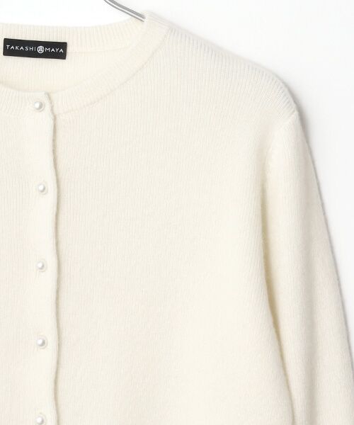 TAKASHIMAYA CASHMERE(レディース、メンズ) / タカシマヤカシミヤ(レディース、メンズ) カーディガン・ボレロ | カシミヤ パール調ボタンカーディガン【S-M/M-L】 | 詳細2