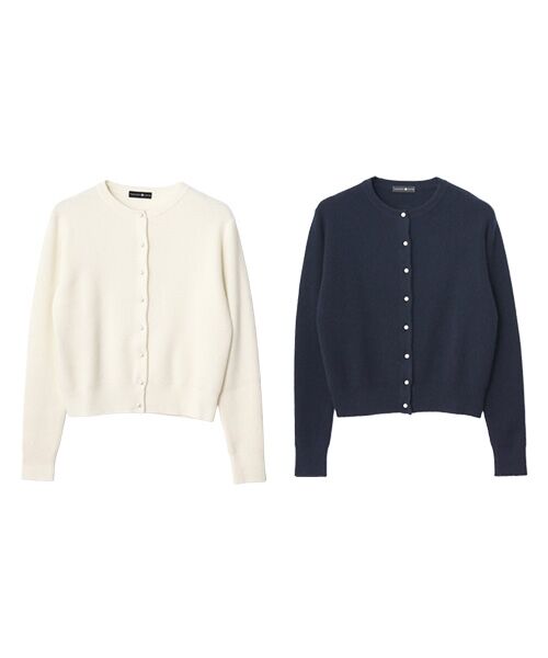 TAKASHIMAYA CASHMERE(レディース、メンズ) / タカシマヤカシミヤ(レディース、メンズ) カーディガン・ボレロ | カシミヤ パール調ボタンカーディガン【S-M/M-L】 | 詳細8