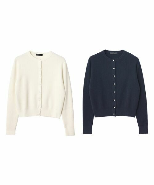 TAKASHIMAYA CASHMERE(レディース、メンズ) / タカシマヤカシミヤ(レディース、メンズ) カーディガン・ボレロ | カシミヤ パール調ボタンカーディガン【L-LL】 | 詳細8