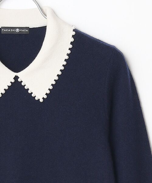 TAKASHIMAYA CASHMERE(レディース、メンズ) / タカシマヤカシミヤ(レディース、メンズ) ニット・セーター | 襟端パール調セーター【S/M/L】 | 詳細4
