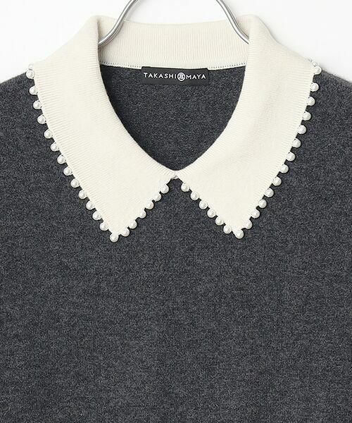 TAKASHIMAYA CASHMERE(レディース、メンズ) / タカシマヤカシミヤ(レディース、メンズ) ニット・セーター | 襟端パール調セーター【LL】 | 詳細1