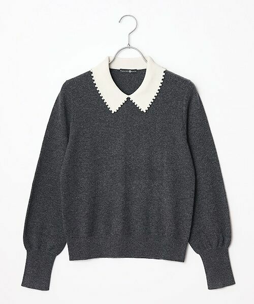 TAKASHIMAYA CASHMERE(レディース、メンズ) / タカシマヤカシミヤ(レディース、メンズ) ニット・セーター | 襟端パール調セーター【LL】 | 詳細2
