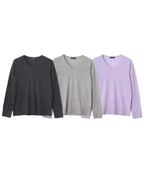 TAKASHIMAYA CASHMERE(レディース、メンズ) / タカシマヤカシミヤ(レディース、メンズ) ニット・セーター | カシミヤ Vネックセーター【S/M/L】 | 詳細12