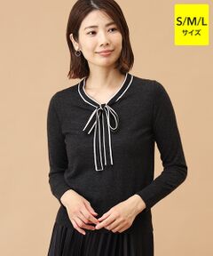 TAKASHIMAYA CASHMERE(レディース、メンズ) / タカシマヤカシミヤ(レディース、メンズ) ニット・セーター | カシミヤ ボウタイセーター【S/M/L】
