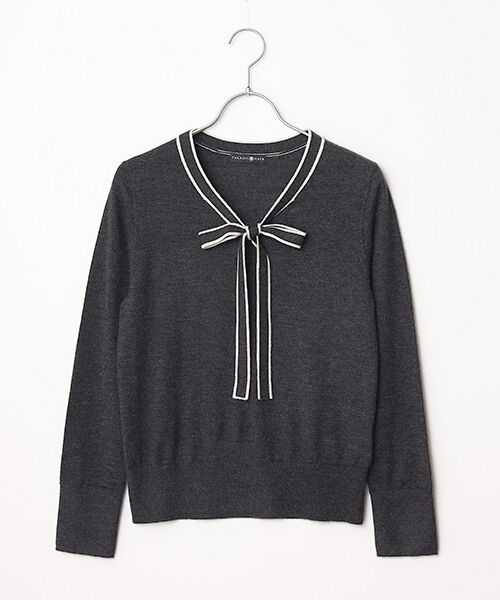 TAKASHIMAYA CASHMERE(レディース、メンズ) / タカシマヤカシミヤ(レディース、メンズ) ニット・セーター | カシミヤ ボウタイセーター【S/M/L】 | 詳細2