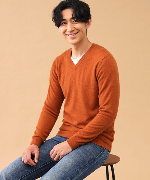 TAKASHIMAYA CASHMERE(レディース、メンズ) / タカシマヤカシミヤ(レディース、メンズ) ニット・セーター | カシミヤ Vネックセーター【3L】 | 詳細2