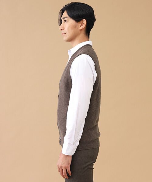 TAKASHIMAYA CASHMERE(レディース、メンズ) / タカシマヤカシミヤ(レディース、メンズ) 未設定 | カシミヤ 前開きベスト【S/M/L】 | 詳細6