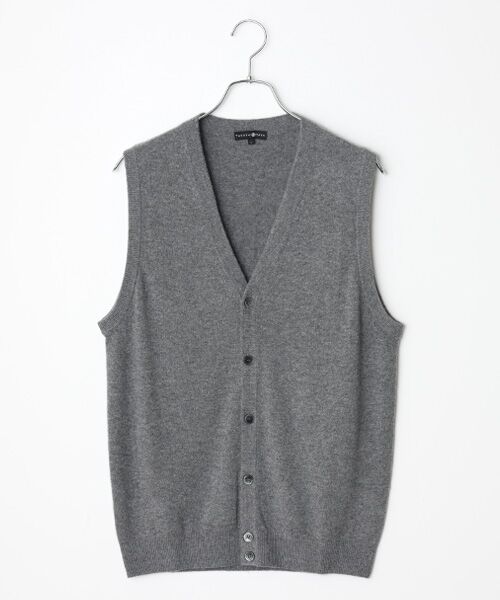 TAKASHIMAYA CASHMERE(レディース、メンズ) / タカシマヤカシミヤ(レディース、メンズ) 未設定 | カシミヤ 前開きベスト【LL】 | 詳細9