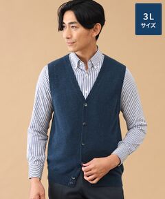 TAKASHIMAYA CASHMERE(レディース、メンズ) / タカシマヤカシミヤ(レディース、メンズ) 未設定 | カシミヤ 前開きベスト【3L】