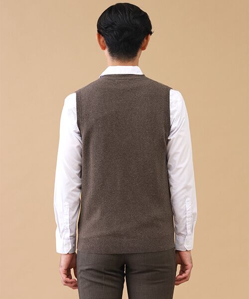 TAKASHIMAYA CASHMERE(レディース、メンズ) / タカシマヤカシミヤ(レディース、メンズ) 未設定 | カシミヤ 前開きベスト【3L】 | 詳細7