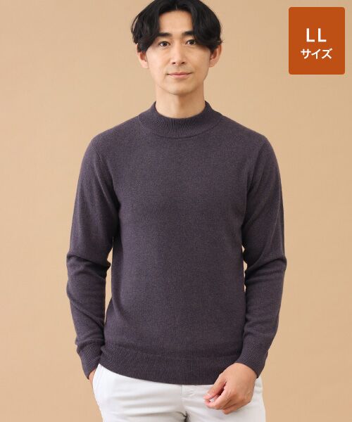 TAKASHIMAYA CASHMERE(レディース、メンズ) / タカシマヤカシミヤ(レディース、メンズ) ニット・セーター | カシミヤ ハイネックセーター【LL】（パープルモカ）