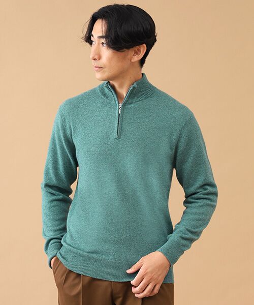 TAKASHIMAYA CASHMERE(レディース、メンズ) / タカシマヤカシミヤ(レディース、メンズ) ニット・セーター | カシミヤ ハーフジップセーター【S/M/L】 | 詳細1