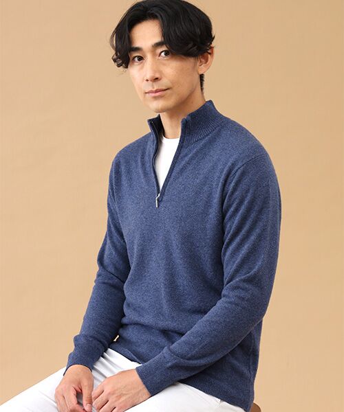 TAKASHIMAYA CASHMERE(レディース、メンズ) / タカシマヤカシミヤ(レディース、メンズ) ニット・セーター | カシミヤ ハーフジップセーター【S/M/L】 | 詳細2