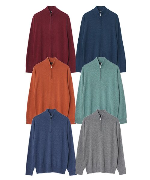 TAKASHIMAYA CASHMERE(レディース、メンズ) / タカシマヤカシミヤ(レディース、メンズ) ニット・セーター | カシミヤ ハーフジップセーター【S/M/L】 | 詳細22