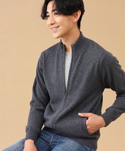 TAKASHIMAYA CASHMERE(レディース、メンズ) / タカシマヤカシミヤ(レディース、メンズ) ニット・セーター | カシミヤ フルジップセーター【S/M/L】 | 詳細1