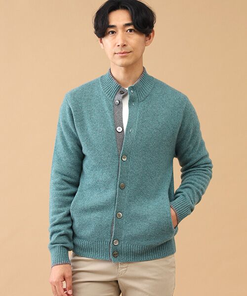 TAKASHIMAYA CASHMERE(レディース、メンズ) / タカシマヤカシミヤ(レディース、メンズ) その他アウター | カシミヤ スタンドカラーカーディガン【LL】 | 詳細1