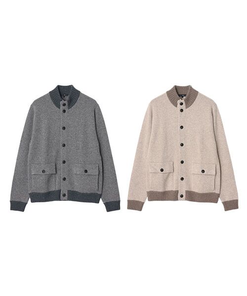 TAKASHIMAYA CASHMERE(レディース、メンズ) / タカシマヤカシミヤ(レディース、メンズ) その他アウター | カシミヤ スタンドカラーブルゾン【S/M/L】 | 詳細13