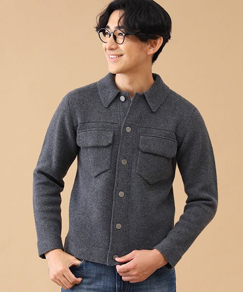 TAKASHIMAYA CASHMERE(レディース、メンズ) / タカシマヤカシミヤ(レディース、メンズ) その他アウター | カシミヤ ダブルポケットジャケット【S/M/L】 | 詳細1