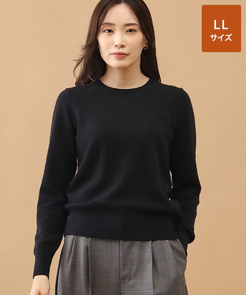 TAKASHIMAYA CASHMERE(レディース、メンズ) / タカシマヤカシミヤ(レディース、メンズ) ニット・セーター | カシミヤ クルーネックセーター【LL】（ブラック）