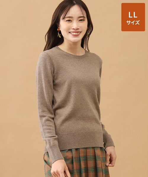 TAKASHIMAYA CASHMERE(レディース、メンズ) / タカシマヤカシミヤ(レディース、メンズ) ニット・セーター | カシミヤ クルーネックセーター【LL】（マロンブラウン）