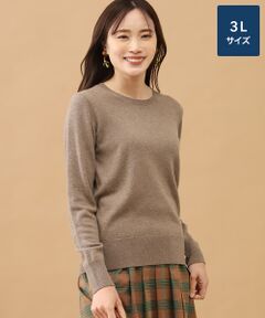 TAKASHIMAYA CASHMERE(レディース、メンズ) / タカシマヤカシミヤ(レディース、メンズ) ニット・セーター | カシミヤ クルーネックセーター【3L】