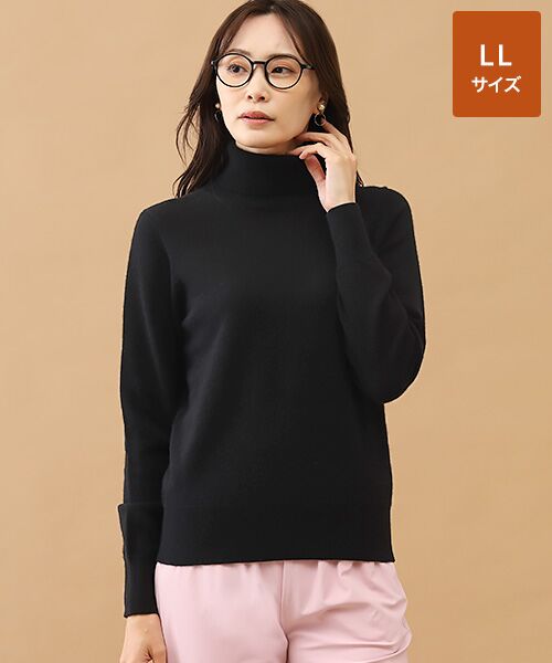 TAKASHIMAYA CASHMERE(レディース、メンズ) / タカシマヤカシミヤ(レディース、メンズ) ニット・セーター | カシミヤ タートルネックセーター【LL】(ブラック)
