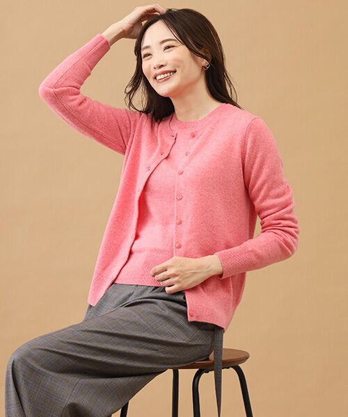 TAKASHIMAYA CASHMERE(レディース、メンズ) / タカシマヤカシミヤ(レディース、メンズ) カーディガン・ボレロ | カシミヤ クルーネックカーディガン【LL】 | 詳細1