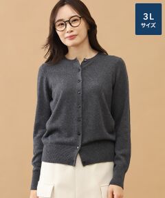 TAKASHIMAYA CASHMERE(レディース、メンズ) / タカシマヤカシミヤ(レディース、メンズ) カーディガン・ボレロ | カシミヤ クルーネックカーディガン【3L】
