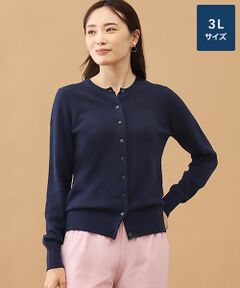 TAKASHIMAYA CASHMERE(レディース、メンズ) / タカシマヤカシミヤ(レディース、メンズ) カーディガン・ボレロ | カシミヤ クルーネックカーディガン【3L】