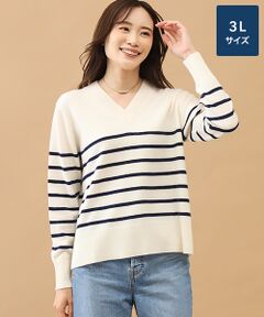 TAKASHIMAYA CASHMERE(レディース、メンズ) / タカシマヤカシミヤ(レディース、メンズ) ニット・セーター | カシミヤ Vネックセーター【3L】