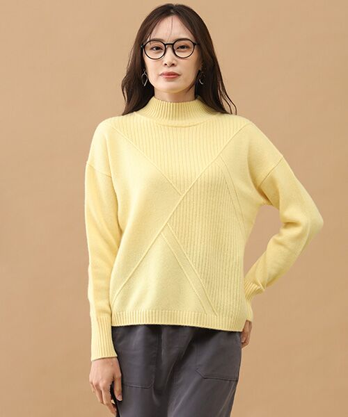 TAKASHIMAYA CASHMERE(レディース、メンズ) / タカシマヤカシミヤ(レディース、メンズ) ニット・セーター | カシミヤ クロスデザインセーター【S/M/L】 | 詳細8