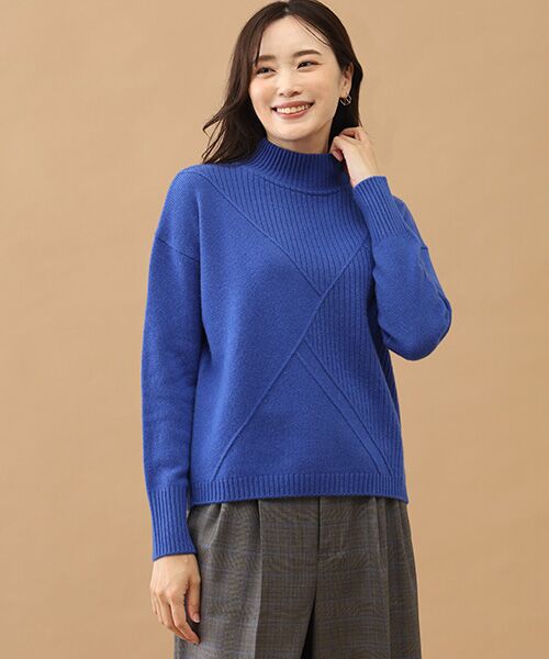 TAKASHIMAYA CASHMERE(レディース、メンズ) / タカシマヤカシミヤ(レディース、メンズ) ニット・セーター | カシミヤ クロスデザインセーター【S/M/L】 | 詳細10