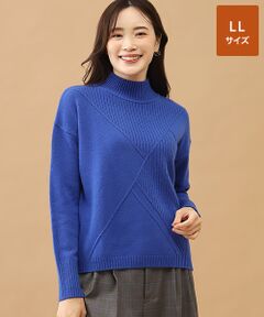 TAKASHIMAYA CASHMERE(レディース、メンズ) / タカシマヤカシミヤ(レディース、メンズ) ニット・セーター | カシミヤ クロスデザインセーター【LL】