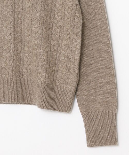 TAKASHIMAYA CASHMERE(レディース、メンズ) / タカシマヤカシミヤ(レディース、メンズ) ニット・セーター | カシミヤ ハーフボタンケーブルセーター【S/M/L】 | 詳細15