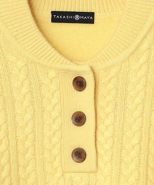 TAKASHIMAYA CASHMERE(レディース、メンズ) / タカシマヤカシミヤ(レディース、メンズ) ニット・セーター | カシミヤ ハーフボタンケーブルセーター【S/M/L】 | 詳細18