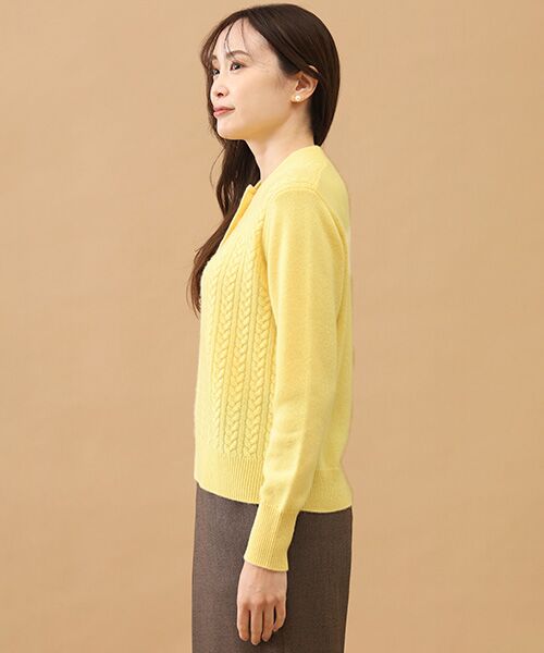 TAKASHIMAYA CASHMERE(レディース、メンズ) / タカシマヤカシミヤ(レディース、メンズ) ニット・セーター | カシミヤ ハーフボタンケーブルセーター【LL】 | 詳細5
