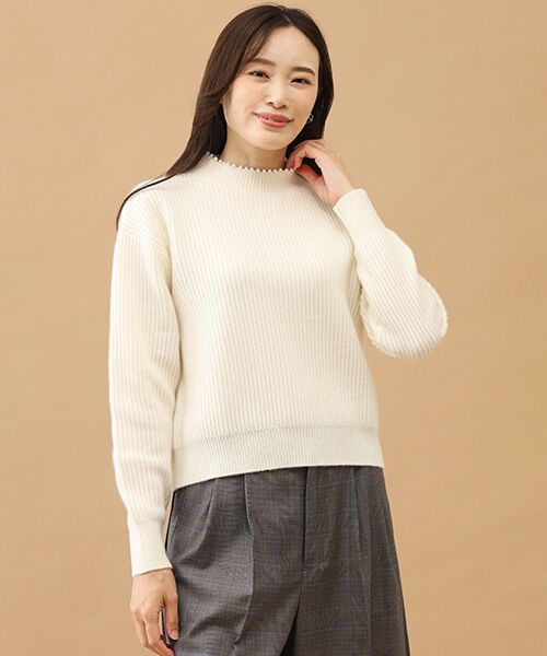 TAKASHIMAYA CASHMERE(レディース、メンズ) / タカシマヤカシミヤ(レディース、メンズ) ニット・セーター | カシミヤ パール調ネックプルオーバー【LL】 | 詳細4