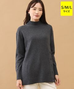 TAKASHIMAYA CASHMERE(レディース、メンズ) / タカシマヤカシミヤ(レディース、メンズ) ニット・セーター | カシミヤ ボタンデザインチュニック【S/M/L】