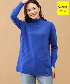 TAKASHIMAYA CASHMERE(レディース、メンズ) / タカシマヤカシミヤ(レディース、メンズ) ニット・セーター | カシミヤ ボタンデザインチュニック【S/M/L】